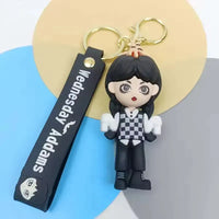 Wednesday Addams Spooky Keychain - Bear Hugs