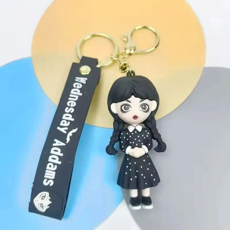 Wednesday Addams Spooky Keychain - Bear Hugs