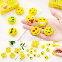 Whimsical Smiley Emoji Eraser (Pack of 4) - Bear Hugs