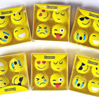 Whimsical Smiley Emoji Eraser (Pack of 4) - Bear Hugs