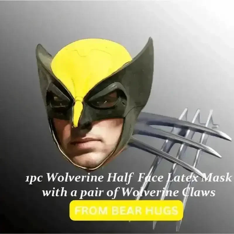 Wolverine Cosplay Face Mask with Claws - Bear Hugs