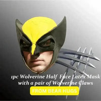 Wolverine Cosplay Face Mask with Claws - Bear Hugs
