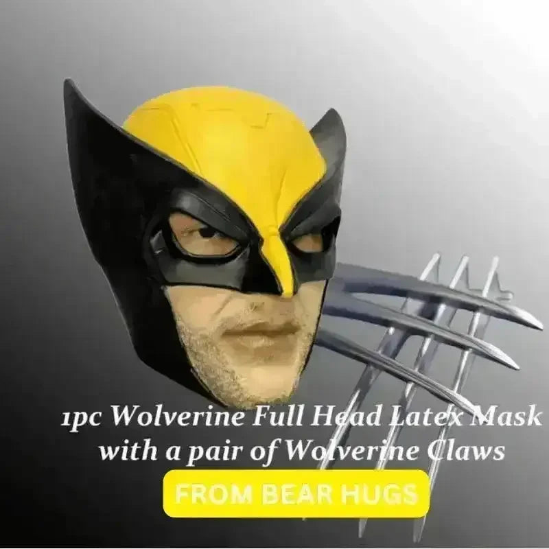 Wolverine Cosplay Face Mask with Claws - Bear Hugs