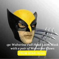 Wolverine Cosplay Face Mask with Claws - Bear Hugs