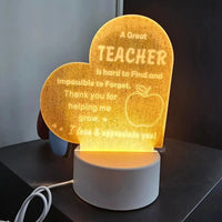 Words of Light DIY Acrylic Night Light - Bear Hugs