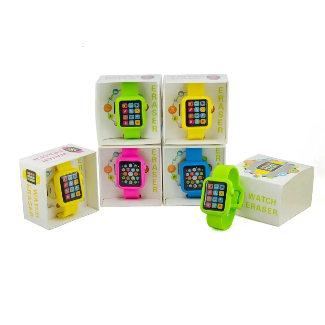Wristwatch Whimsy Watch-Shaped Eraser - Bear Hugs