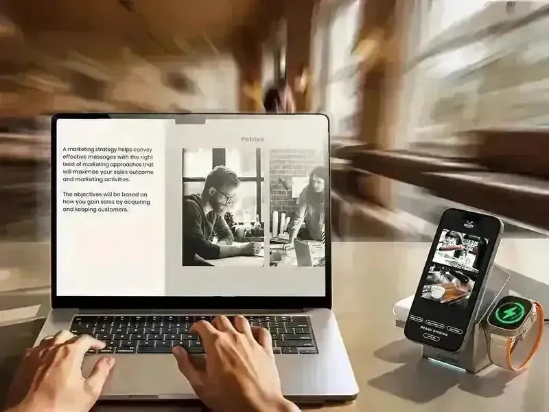 Zeehoo CubeTrick-X 3-in-1 Wireless Charging Station - Bear Hugs