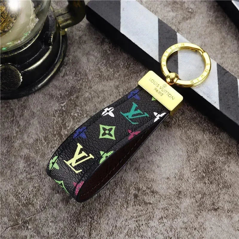Signature Loop Premium Leather Keychain