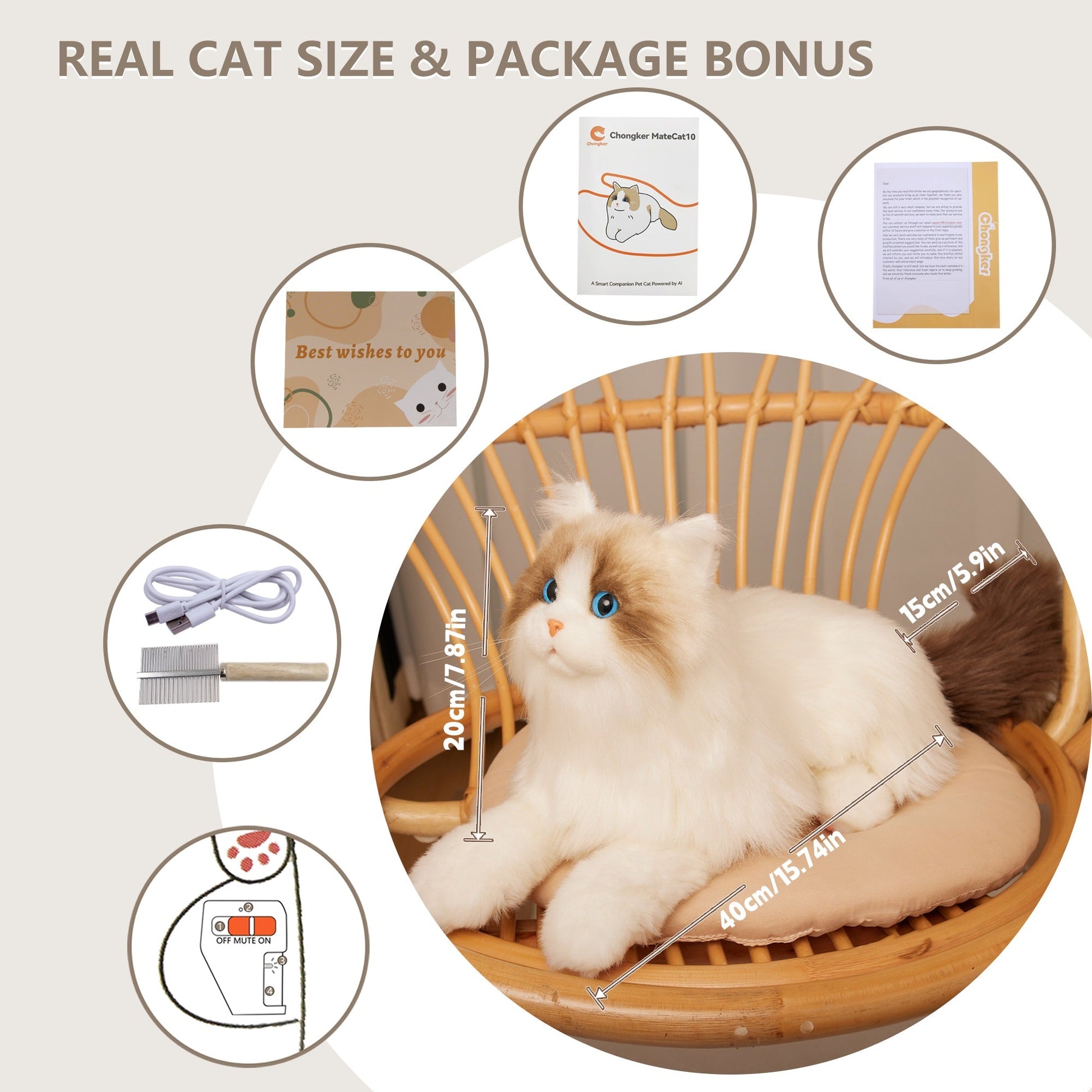MateCat1.1 Robot Cat – Companion Toy for Sensory Comfort - Bear Hugs
