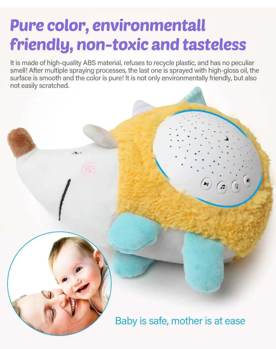 Calm Sleep LED Projector Stuffed Toy Light - Bear Hugs