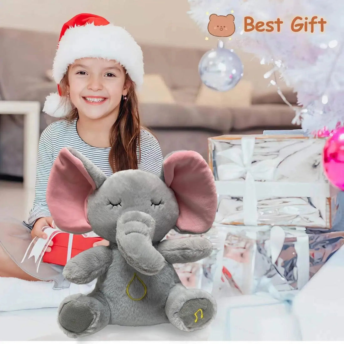 Calming Soothe and Snuggle Plush Elephant - Bear Hugs