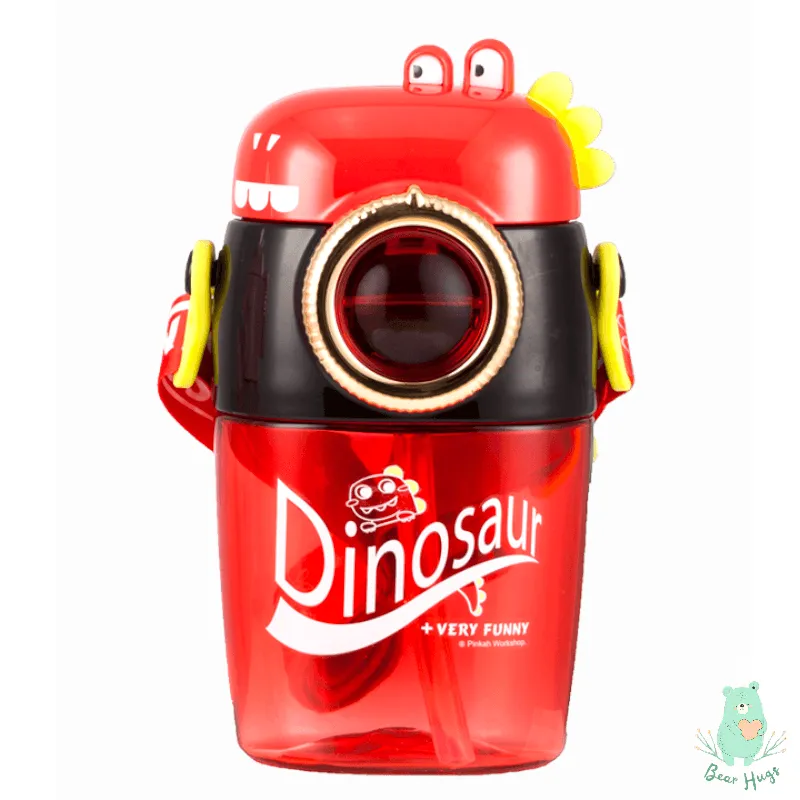 Camera Shaped Dino Tritan Water Bottle (420 ml) - Bear Hugs