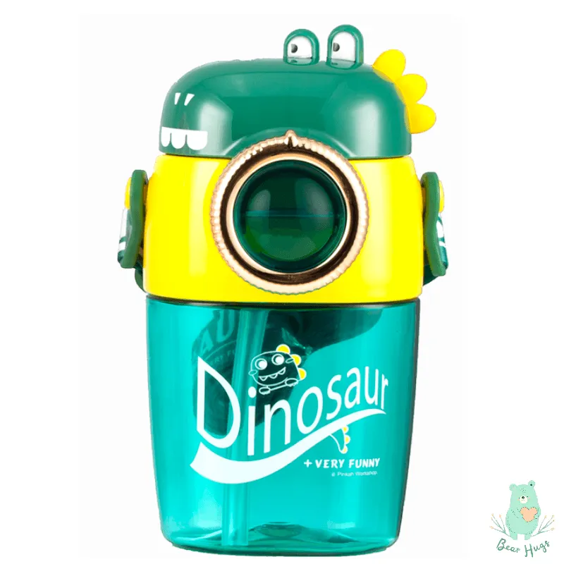 Camera Shaped Dino Tritan Water Bottle (420 ml) - Bear Hugs