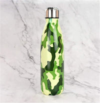 Camouflage Cola Metal Water Bottle (500 ml) - Bear Hugs