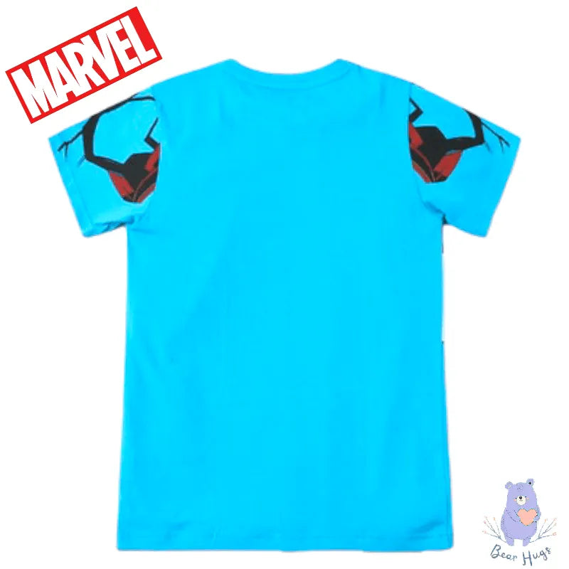 Captain America Print Round-Neck T-shirt - Bear Hugs