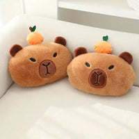 Capybara Car Headrest and Seatbelt Protector - Bear Hugs