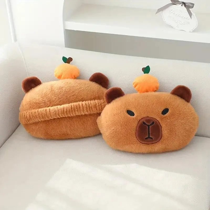 Capybara Car Headrest and Seatbelt Protector - Bear Hugs