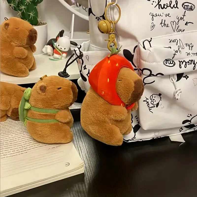 Capybara Plush Keychain - Bear Hugs