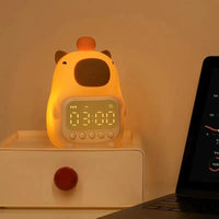 Capybara Warm Night Light Alarm Clock - Bear Hugs