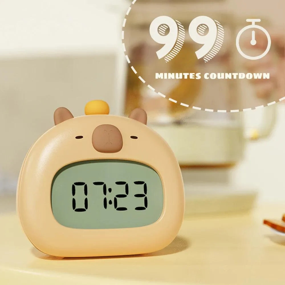 Capybara Warm Night Light Alarm Clock - Bear Hugs