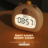 Capybara Warm Night Light Alarm Clock - Bear Hugs