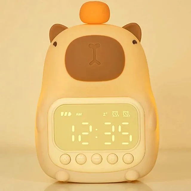 Capybara Warm Night Light Alarm Clock - Bear Hugs