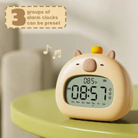 Capybara Warm Night Light Alarm Clock - Bear Hugs