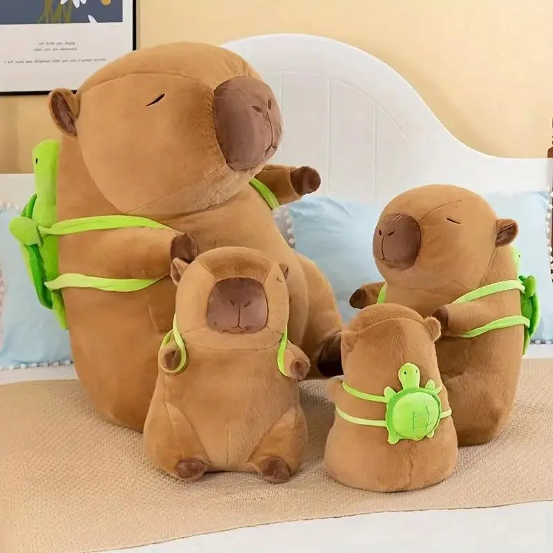 Capybara with Little Turtle Plush Doll - Bear Hugs