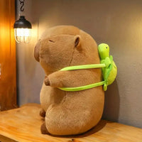 Capybara with Little Turtle Plush Doll - Bear Hugs