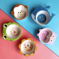 Cartoon Bamboo Fiber Food Dinnerware (Set of 2) - Bear Hugs