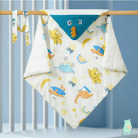 Cartoon Print Baby Swaddler Blanket - Bear Hugs