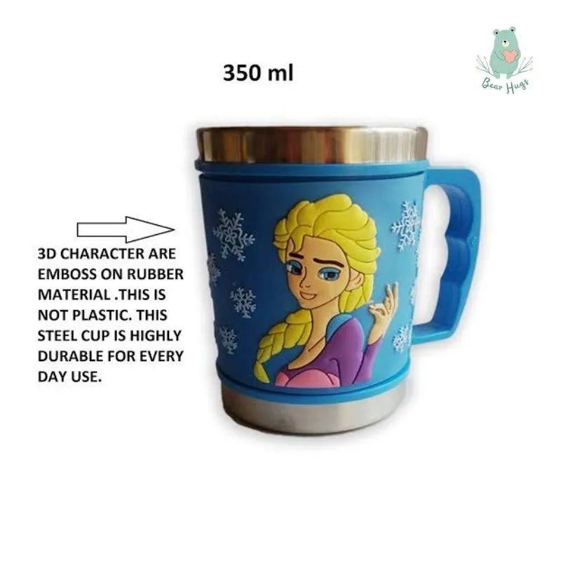 Cartoon Steel Mugs with Lid (350 ml) - Bear Hugs