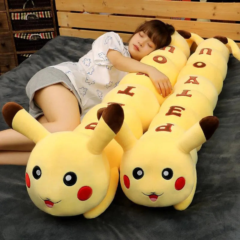 Caterpillar Pikachu Long Plush Pillow - Bear Hugs