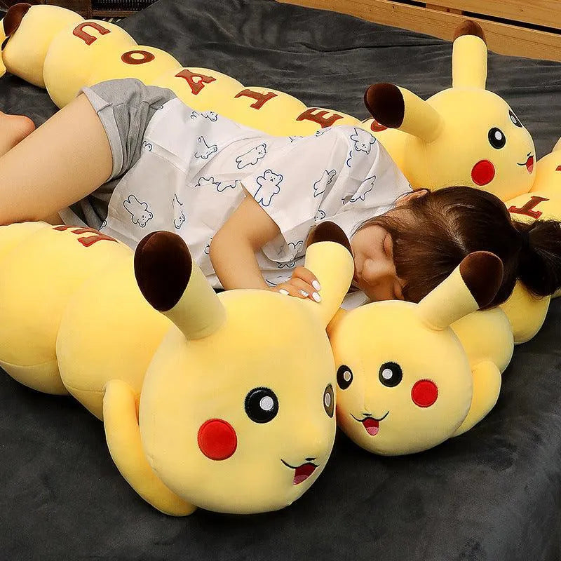 Caterpillar Pikachu Long Plush Pillow - Bear Hugs