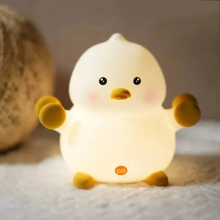 Cute Dumbbell Duck Silicon Lamp