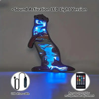 Charming Otter Wooden Night Light - Bear Hugs