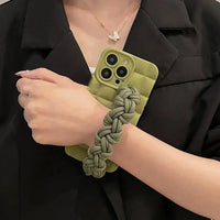 Chic Braided Wristband Phone Case (For iPhones) - Bear Hugs