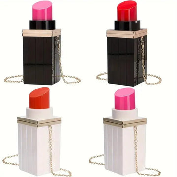 Chic Mini Lipstick Shaped Crossbody Bag - Bear Hugs