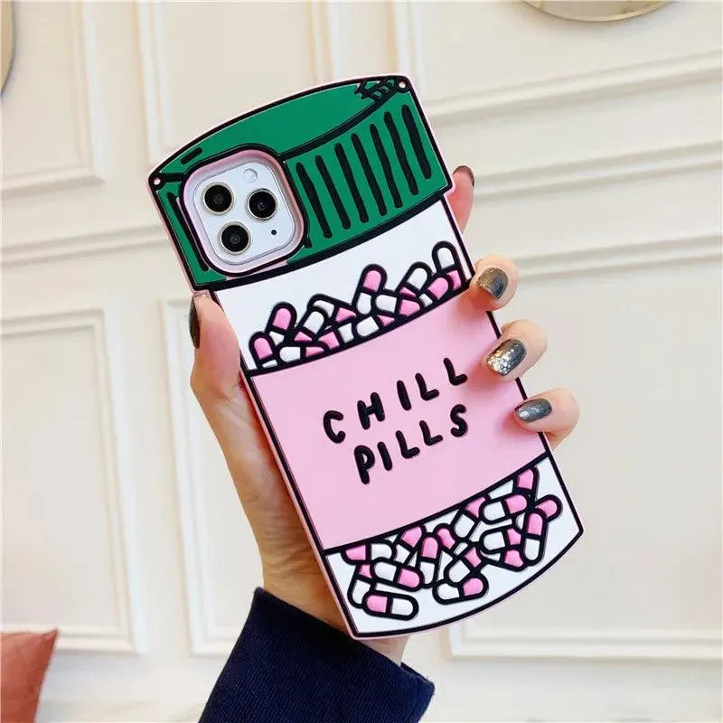 Chill Pills Bottle Phone Case (For iPhones) - Bear Hugs