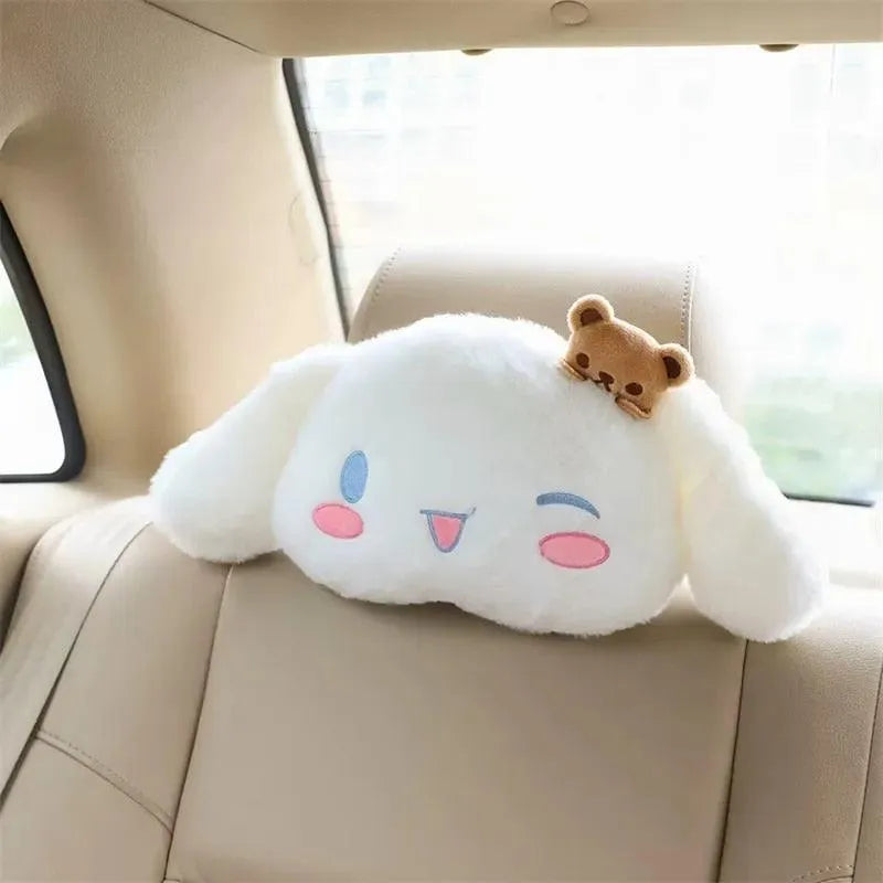 Cinnamoroll Car Headrest and Back Pillow - Bear Hugs