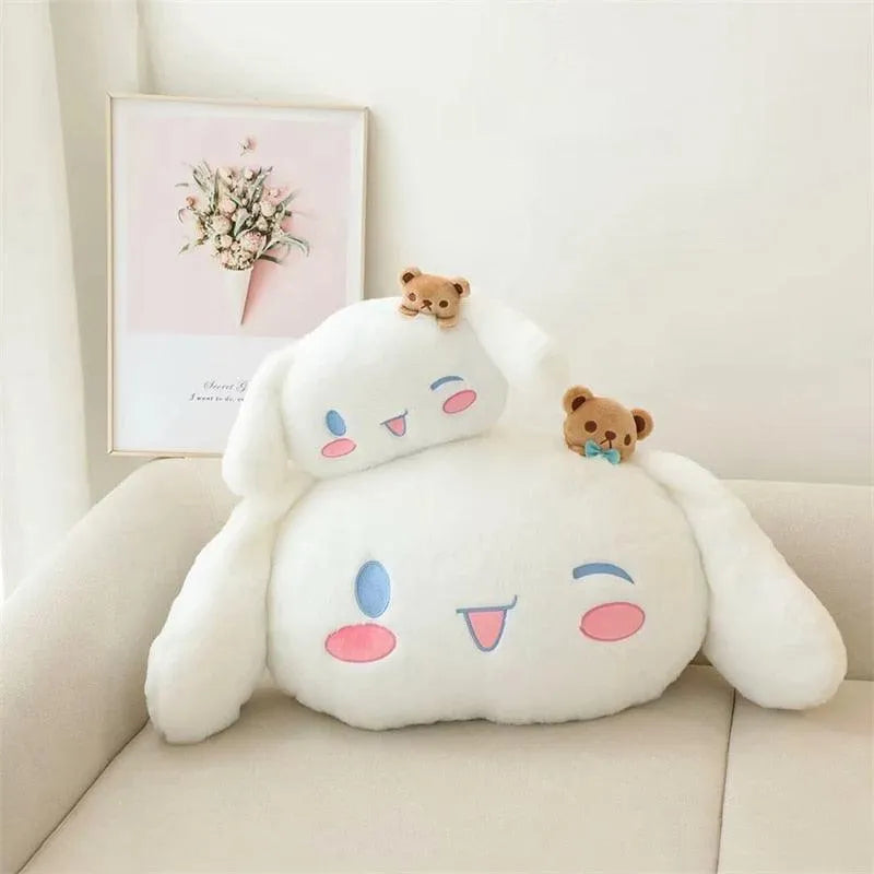 Cinnamoroll Car Headrest and Back Pillow - Bear Hugs