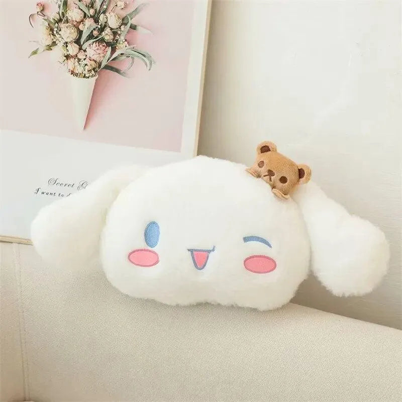 Cinnamoroll Car Headrest and Back Pillow - Bear Hugs