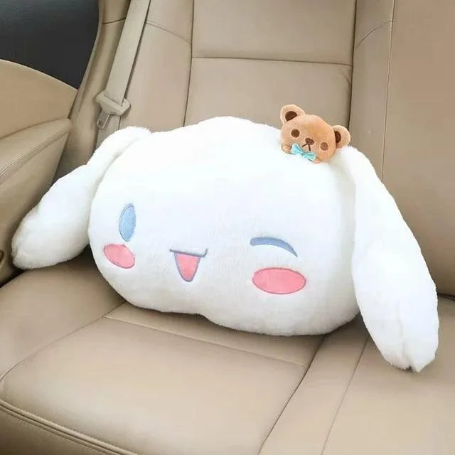 Cinnamoroll Car Headrest and Back Pillow - Bear Hugs