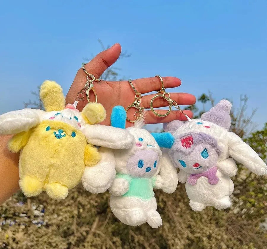 Cinnamoroll Cosplay Sanrio Plush Keychain - Bear Hugs