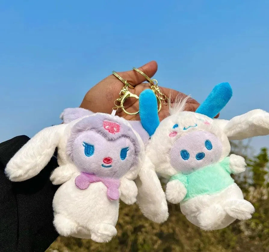 Cinnamoroll Cosplay Sanrio Plush Keychain - Bear Hugs