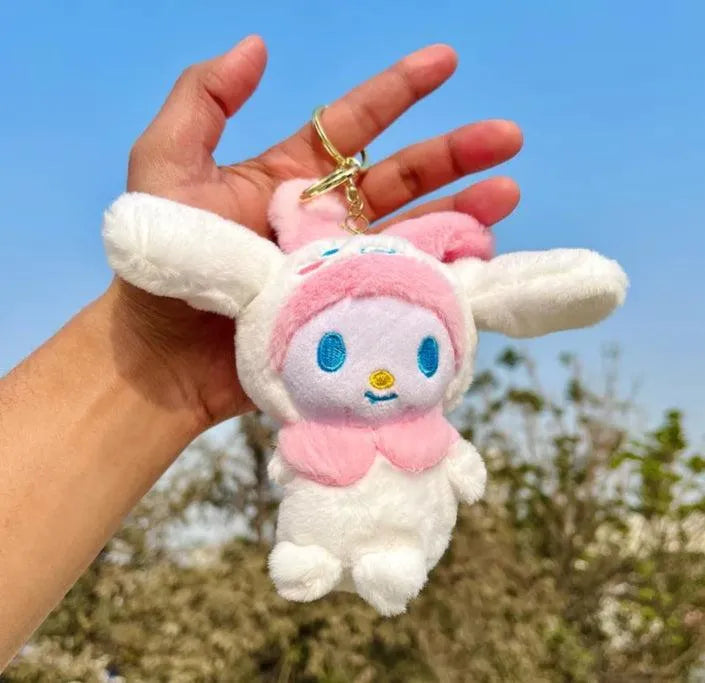 Cinnamoroll Cosplay Sanrio Plush Keychain - Bear Hugs