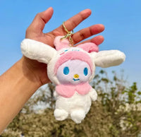 Cinnamoroll Cosplay Sanrio Plush Keychain - Bear Hugs