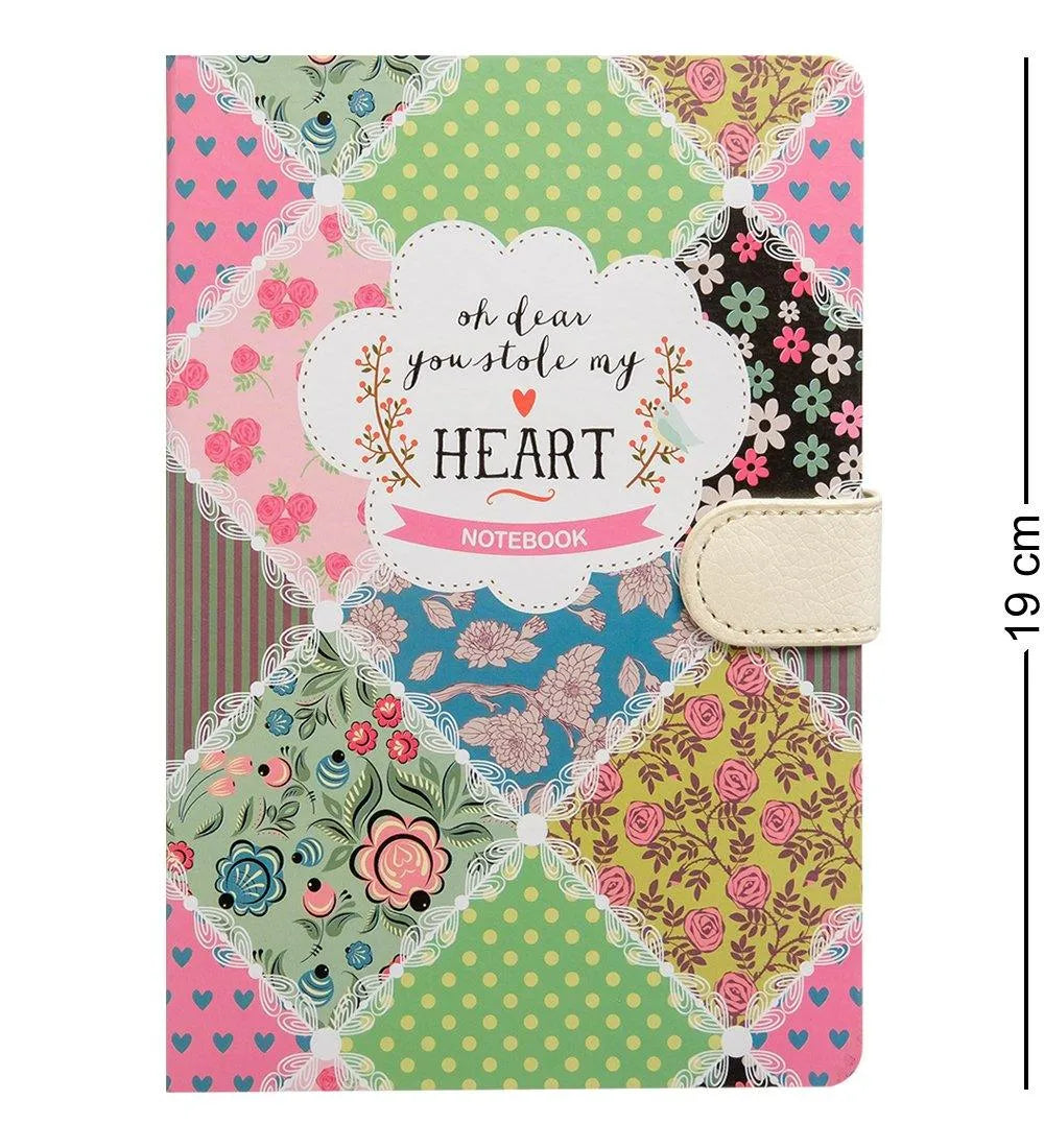 Colourful Heart A6 Diary with Magnetic Clasp - Bear Hugs