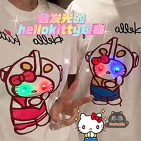 Couple LED Glow Shinchan Anime T-shirt - Bear Hugs