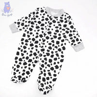 Cow Print Sleeping Suit / Romper (3 pcs) - Bear Hugs